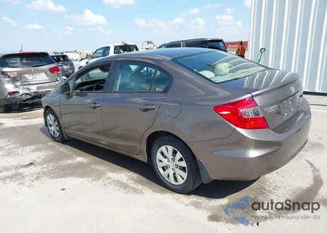 2012 Honda Civic Lx z USA, uszkodzony, nr VIN 2HGFB2F53CH564777